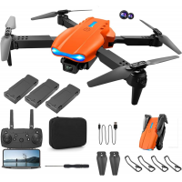 Квадрокоптер с камерой E99 PRO  дрон с 4K HD WiFi до 30 мин. полета (3 аккумулятора + батарейки в пульт)