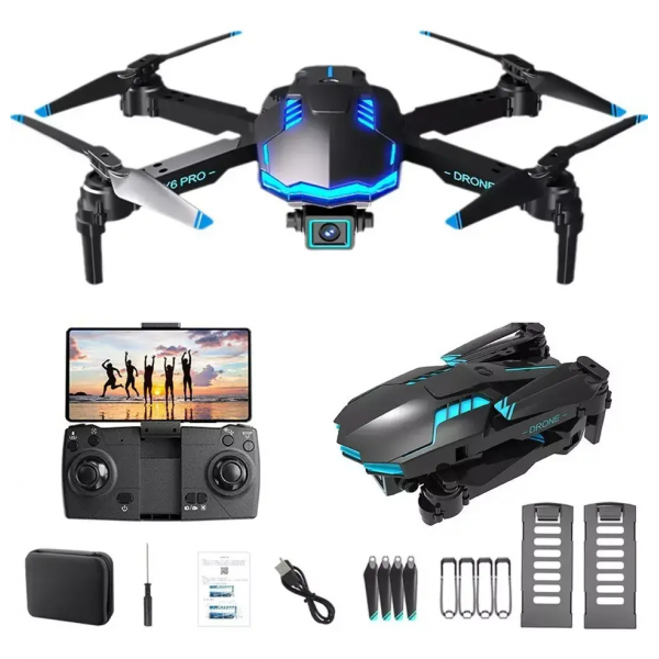 Детский Квадрокоптер X6 дрон с камерой 4K HD 30 мин  ( 1+1 аккумулятор + запасные лопасти\ батарейки)