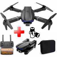 Квадрокоптер с камерой для ребенка E99 Pro Gravity Max дрон с HD WiFi FPV до 15 мин. полета + кейс\батарейки