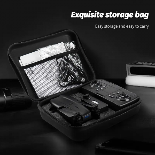 Квадрокоптер с камерой для ребенка E99 Pro Gravity Max дрон с HD WiFi FPV до 15 мин. полета + кейс\батарейки