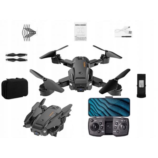 Детский Квадрокоптер с камерой Q6 MAX - дрон для мальчика 4K HD FPV - до 20  мин. полета + кейс\батарейки