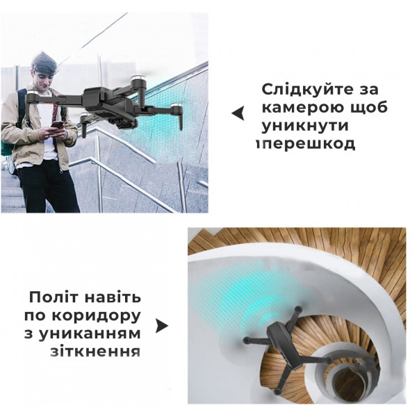 Квадрокоптер дрон L900 PRO SE с камерой 4K, HD ESC, GPS до 1.2 км. + сумка