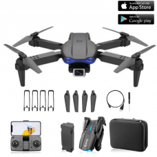 Квадрокоптер с камерой E99 pro - мини дрон 4K FPV до 15 мин. полета, дальность 100 м. + кейс \ батарейки