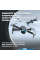 Квадрокоптер дрон с двойной камерой E99 MAX Mini drone, БК мотори . до 150 м. 30 мин. (2 аккумулятора)