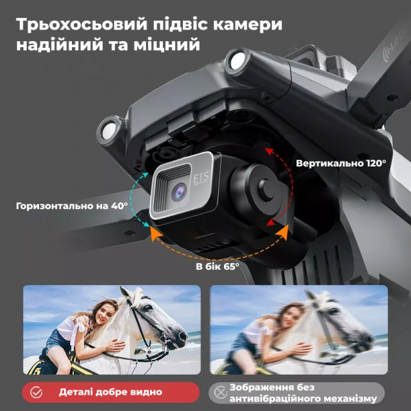 Квадрокоптер дрон с камерой LYZRC L600 PRO 4K HD, GPS, FPV 1,5 км 28м. полета