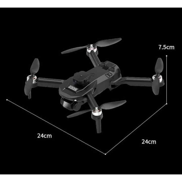 Квадрокоптер F196 с камерой - дрон 4К HD FPV, БК моторы, до 30 мин. кейс (+1 аккумулятор + батарейки)