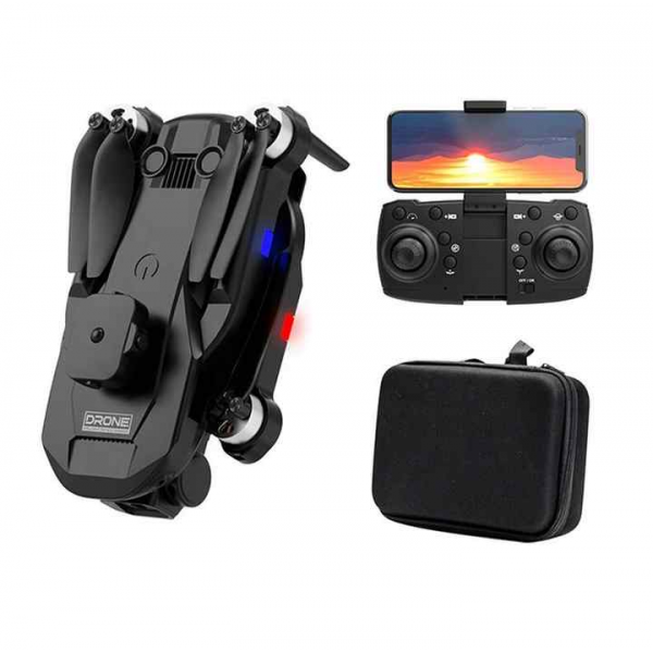 Квадрокоптер F196 с камерой - дрон 4К HD FPV, БК моторы, до 30 мин. кейс (+1 аккумулятор + батарейки)