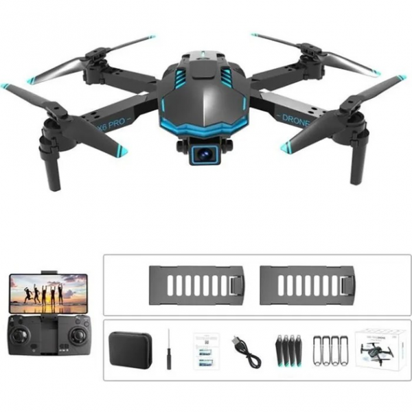 Квадрокоптер X6  с камерой для ребенка FPV на радиоуправлении для новичков Дрон на пульте управления + кейс
