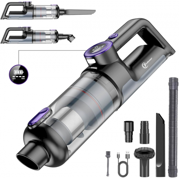 Автомобильный Пылесос аккумуляторный Aspiring VC028  Беспроводной Пылесос для авто дома + сумка/арома