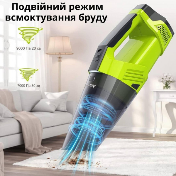 Пылесос аккумуляторный LT-114 ручной вертикальный, беспроводной для дома Автомобильный пылесос Автопылесос