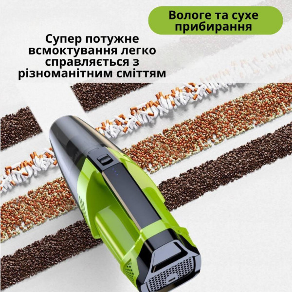 Пылесос аккумуляторный LT-114 ручной вертикальный, беспроводной для дома Автомобильный пылесос Автопылесос