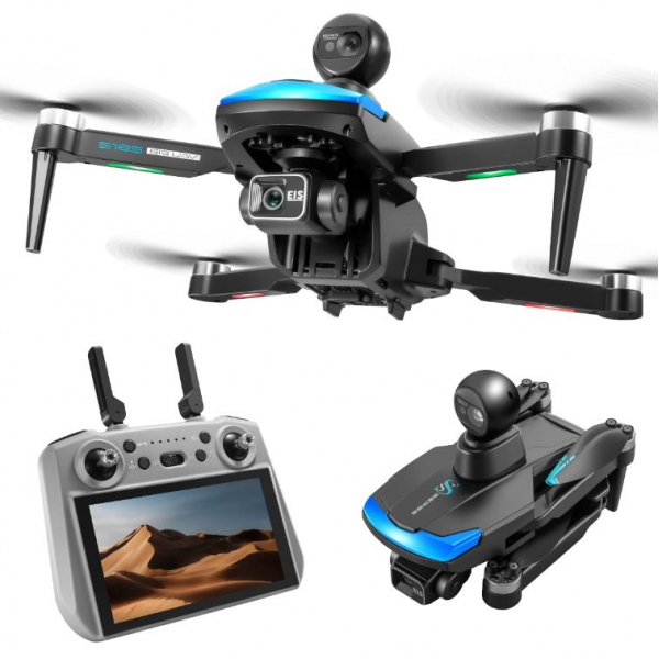 Профессиональный Квадрокоптер дрон S185 3-осевой подвес 5 км, до 30 мин. полета