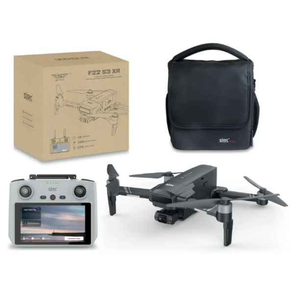 Профессиональный Квадрокоптер SJRC F22 S3 XR дрон с 3-осевым подвесом, 6 км, FCC, HD камера, экран на пульте