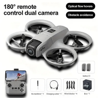 Квадрокоптер Мини-дрон для детей и начинающих GT3 с HD-съемкой и Hover-функцией и защитой от столкновений 2 АКБ