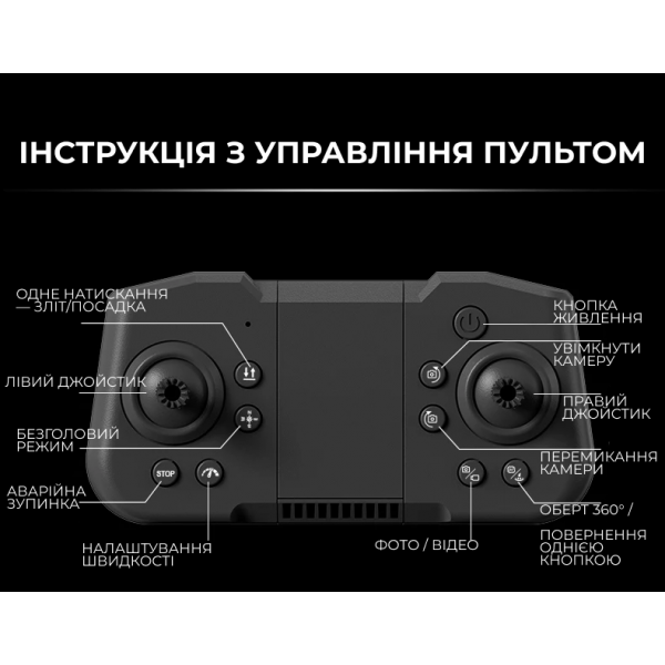 Квадрокоптер Дрон X226 с камерой 8K и VR-экраном – до 13 мин полета