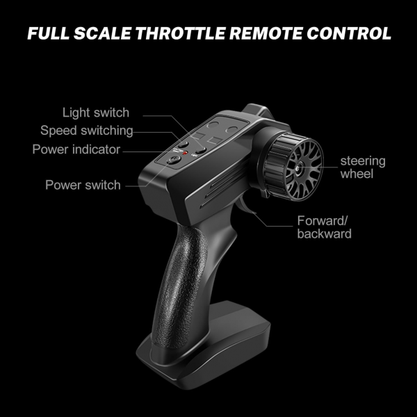 Радиоуправляемая дрифт-машина SJY S924 1:16 4WD RC дрифт автомобиль с LED и двумя аккумуляторами