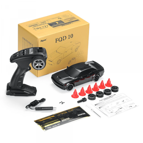 Радиоуправляемая дрифт-машина FQD10 1:20 4WD Машинка на пульте RC авто 20 км/ч полный привод с двумя акб