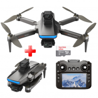 Квадрокоптер S187 Дрон с 3-осевой стабилизацией и 4.5" экраном до 2 км. .время полета 25 мин + кейс