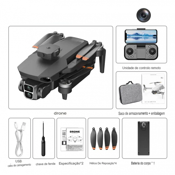 Квадрокоптер L106MAX для съемки – двойная камера, пульт, до 150 м. Радиоуправляемый дрон,+ чехол