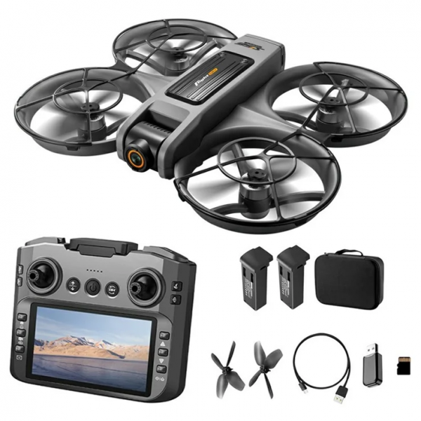 Квадрокоптер AE S156 с камерой 2K и FPV, экран на пульте, начинающий дрон