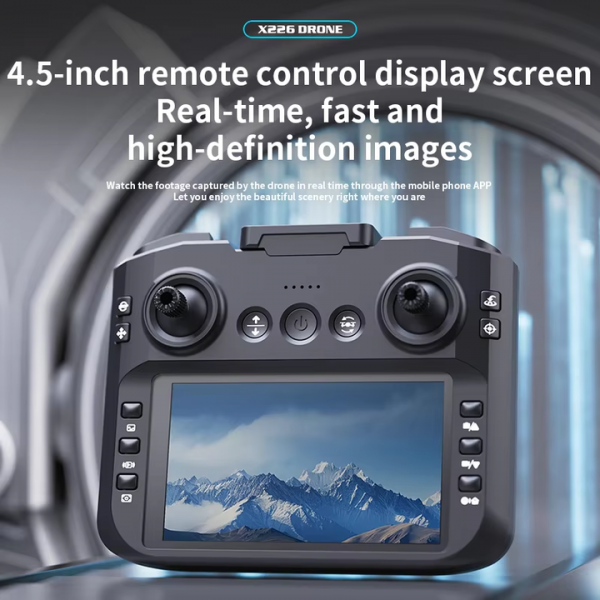 Квадрокоптер Дрон X226 с камерой 8K и РС пультом – до 13 мин полета