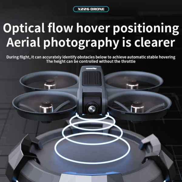Квадрокоптер Дрон X226 с камерой 8K и РС пультом – до 13 мин полета