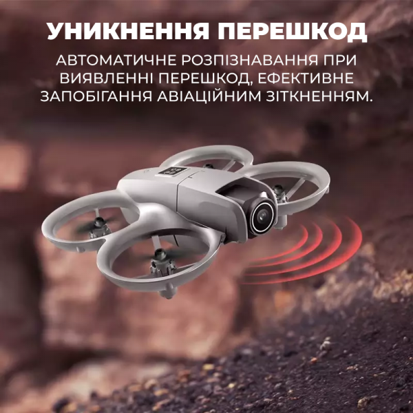 Мини квадрокоптер V66 дрон с HD камерой mini drone, до 200 м. до 12 мин полета