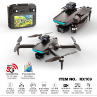 Квадрокоптер Дрон RX109 с 4.5" экраном, 3-осевой стабилизацией, 4K видео, до 2 км дальность, 25 мин полета