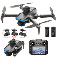 Квадрокоптер Дрон RX109 с 4.5" экраном, 3-осевой подвес, 4K, до 3 км дальность, 25 мин полета /2 аккумулятора