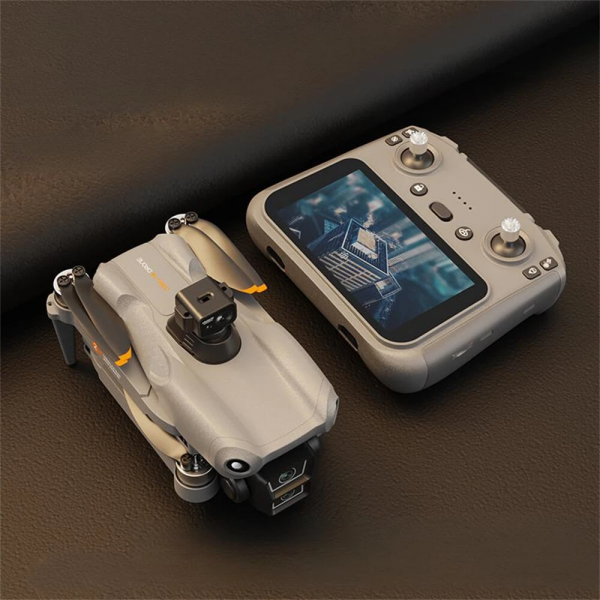 Профессиональный Дрон Квадрокоптер L300 Ultra max с пультом экраном 5.9", GPS и камерой 4K – до 28 мин полёта