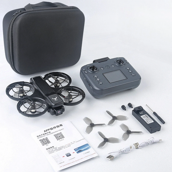 Квадрокоптер ZLL SG800 PRO с экраном, Wi-Fi FPV камерой 480P Дрон с защитой пропеллеров для детей и взрослых