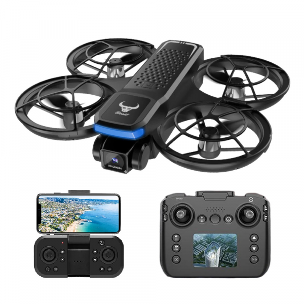 Квадрокоптер ZLL SG800 PRO с экраном, Wi-Fi FPV камерой 480P Дрон с защитой пропеллеров для детей и взрослых