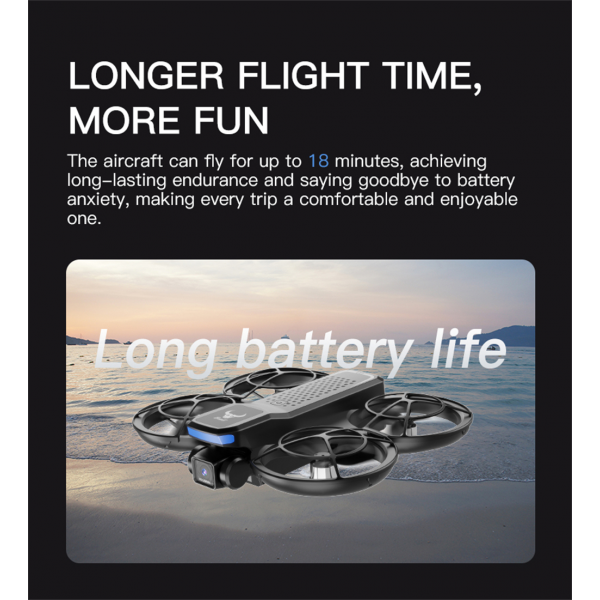 Квадрокоптер ZLL SG800 PRO с экраном, Wi-Fi FPV камерой 480P Дрон с защитой пропеллеров для детей и взрослых