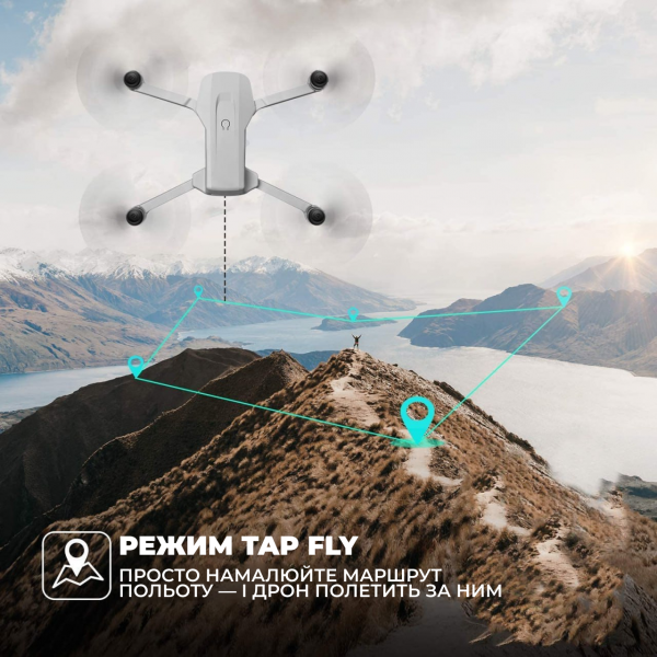 Квадрокоптер 4DRC F8S MAX с пультом и экраном дрон 8K с камерой и GPS, дальность до 2 км 30 мин полета. 2 АКБ