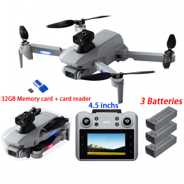 Профессиональный Квадрокоптер 4DRC F8 MAX Дрон с 8K камерой, 3 батареи, экран на пульте, GPS до 2 км 30 мин.