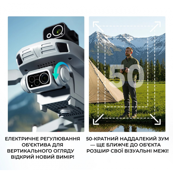 Профессиональный Квадрокоптер 4DRC F8 MAX Дрон с 8K камерой, 3 батареи, экран на пульте, GPS до 2 км 30 мин.