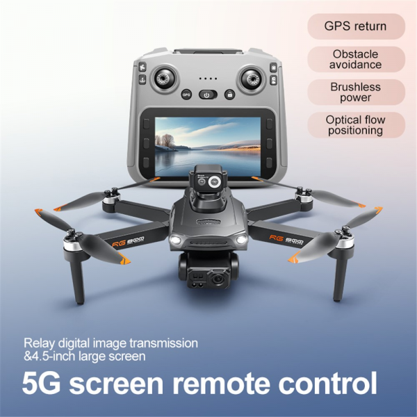 Квадрокоптер RG800 MAX дрон с двойной камерой, GPS, системой обхода препятствий и FPV, до 1200 м. 25 мин полет