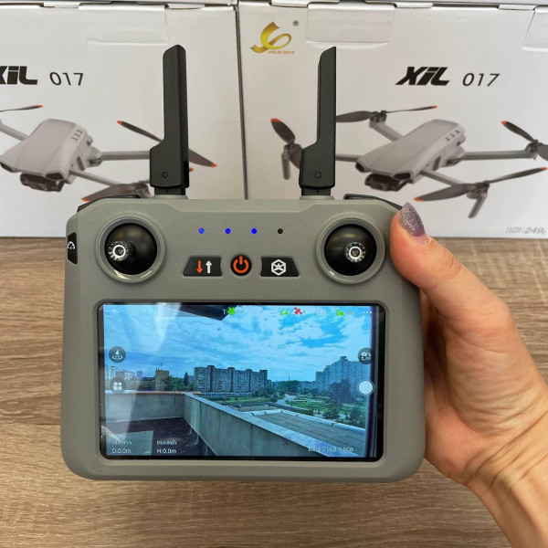 Квадрокоптер XIL 017 с 4K-камерой и 3-осевым подвесом Премиум дрон с 5.5-дюймовым экраном 35 мин. до 6 км