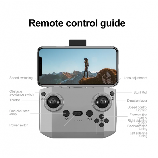 Квадрокоптер Дрон GT3 для начинающих, детский квадрокоптер с защитой винтов + до 20 мин полета / 3 АКБ