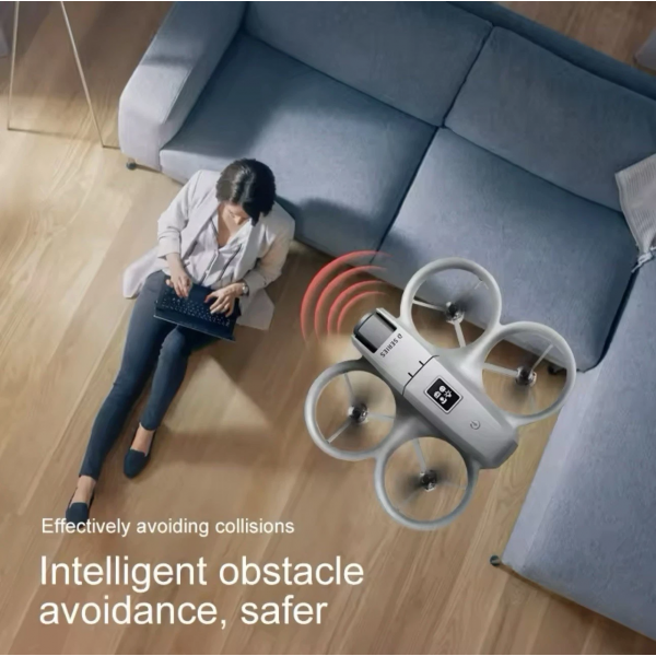 Квадрокоптер Дрон GT3 для начинающих, детский квадрокоптер с защитой винтов + до 20 мин полета / 3 АКБ