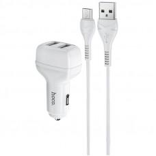 АЗП Hoco Z36 Leader 2.4A (2USB-A) + кабель USB to MicroUSB