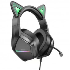 Накладні навушники Borofone BO106 Cute cat (USB+3.5mm/2m)