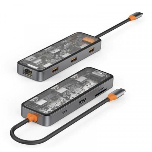 Перехідник HUB WIWU Cyber hub CB008 8 in 1