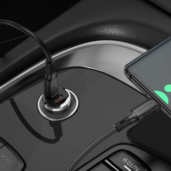 АЗП Borofone BZ29B Outstanding PD36W (2USB-C) + кабель Type-C to Type-C