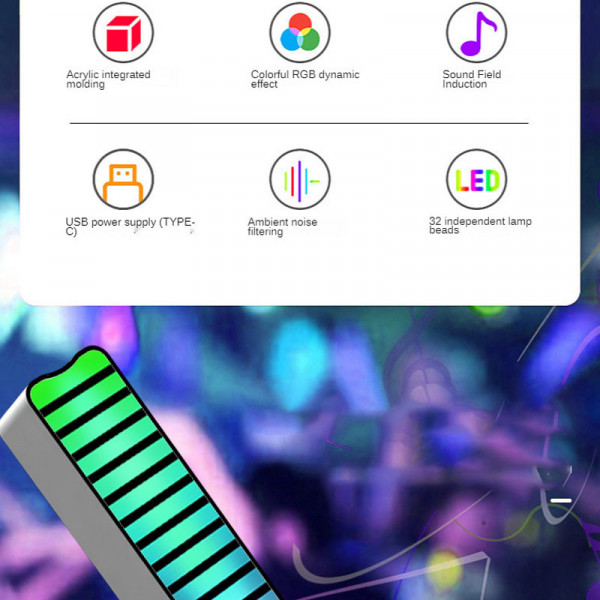 Настільна LED лампа RGB 5V Single Panel Bluetooth USB interface with app