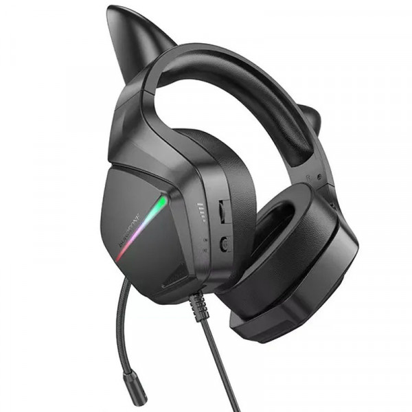 Уцінка Накладні навушники Borofone BO106 Cute cat (USB+3.5mm/2m)