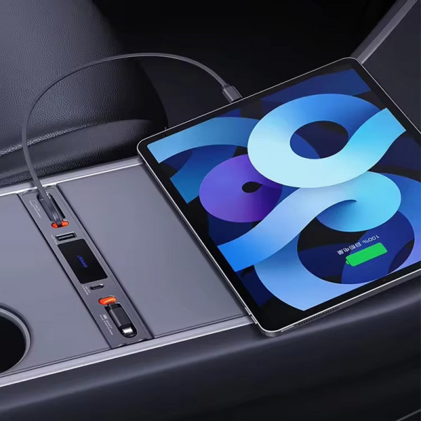 Перехідник HUB Usams US-SJ649 60W Car Central Control Charging HUB For Tesla (3/Y)