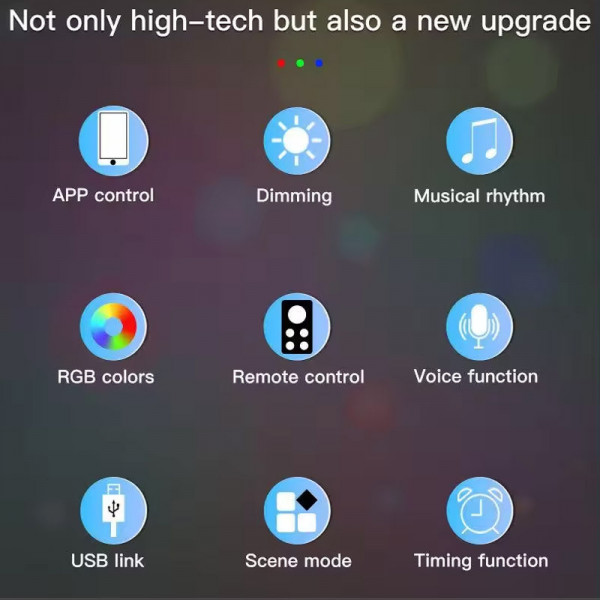 Підлогова кутова LED лампа RGB SAL-005B 120cm Bluetooth USB with app