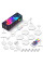 Модульный настінний світильник LED RGB 5V соты SAL-011B 6pcs Bluetooth USB with app