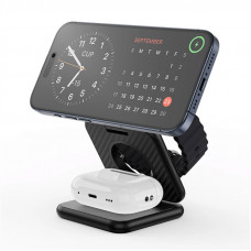 БЗП WIWU Wi-W035 Kevlar Mag Go 3 in 1 wireless charger